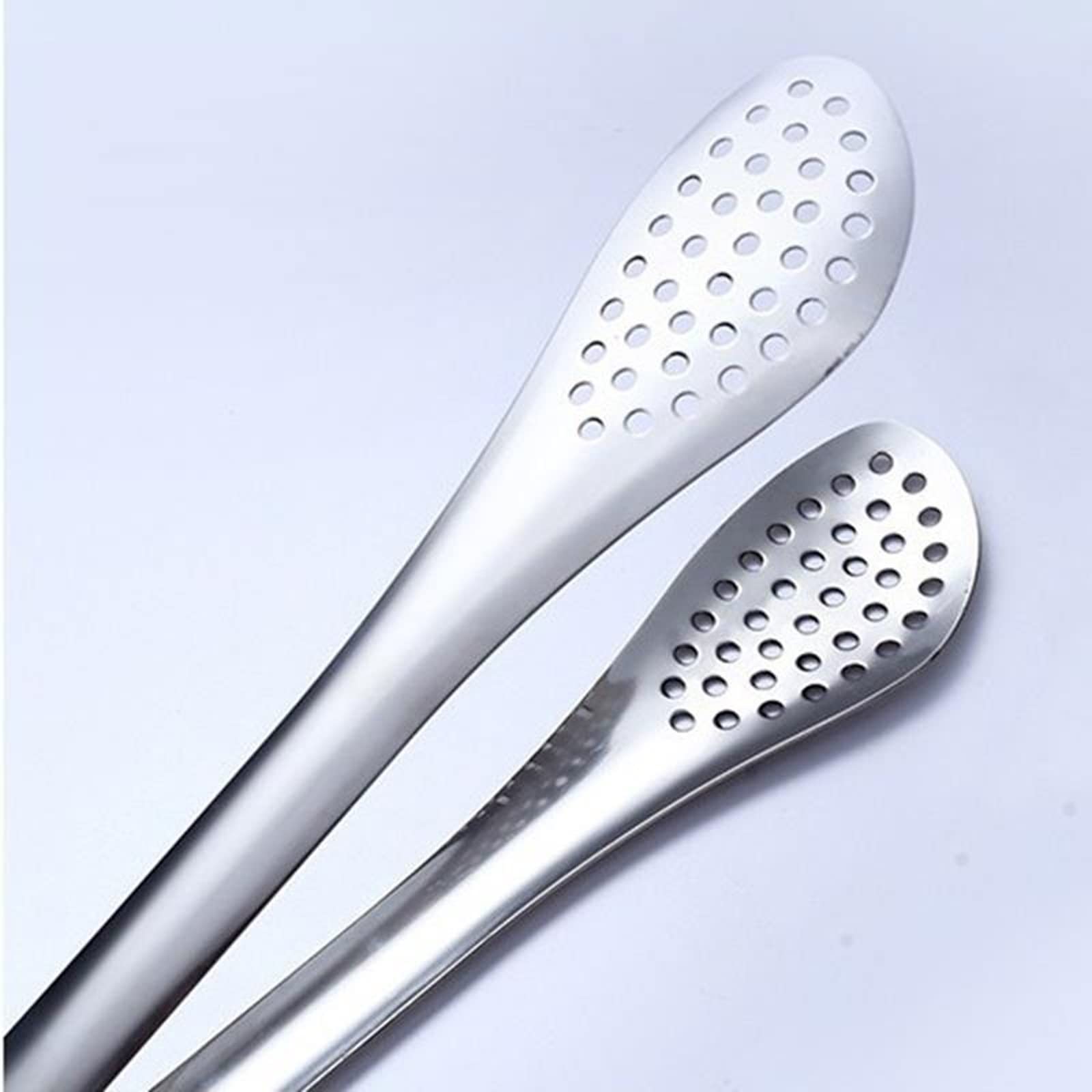 Pinzas de Cocina Clips de Cocina de Acero Inoxidable Clips de Barbacoa Huecos Resistentes al Calor Clips de Alimentos Accesorios de Herramientas de Cocina (9 Pulgadas)