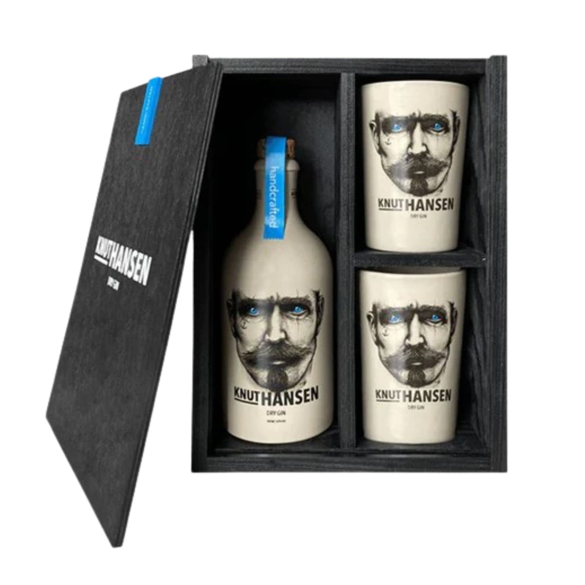 Knut Hansen Dry Gin | Geschenkbox + 2 Keramikbecher