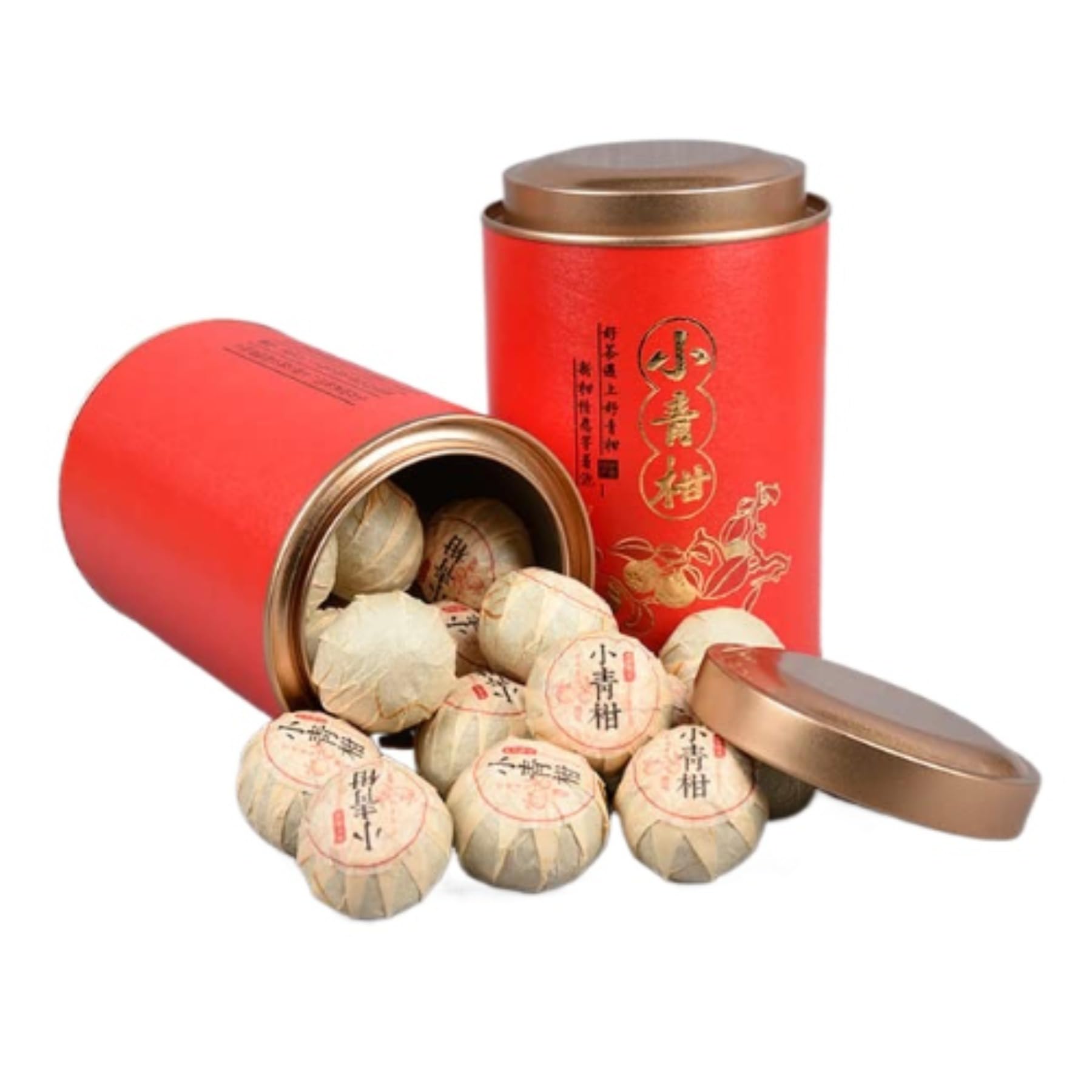 Tè Xiaoqinggan Pu 'e, Combinazione Perfetta Di Mandarino Xinhui E Tè Maturo Menghai Pu' er (250g * 2 Lattine)