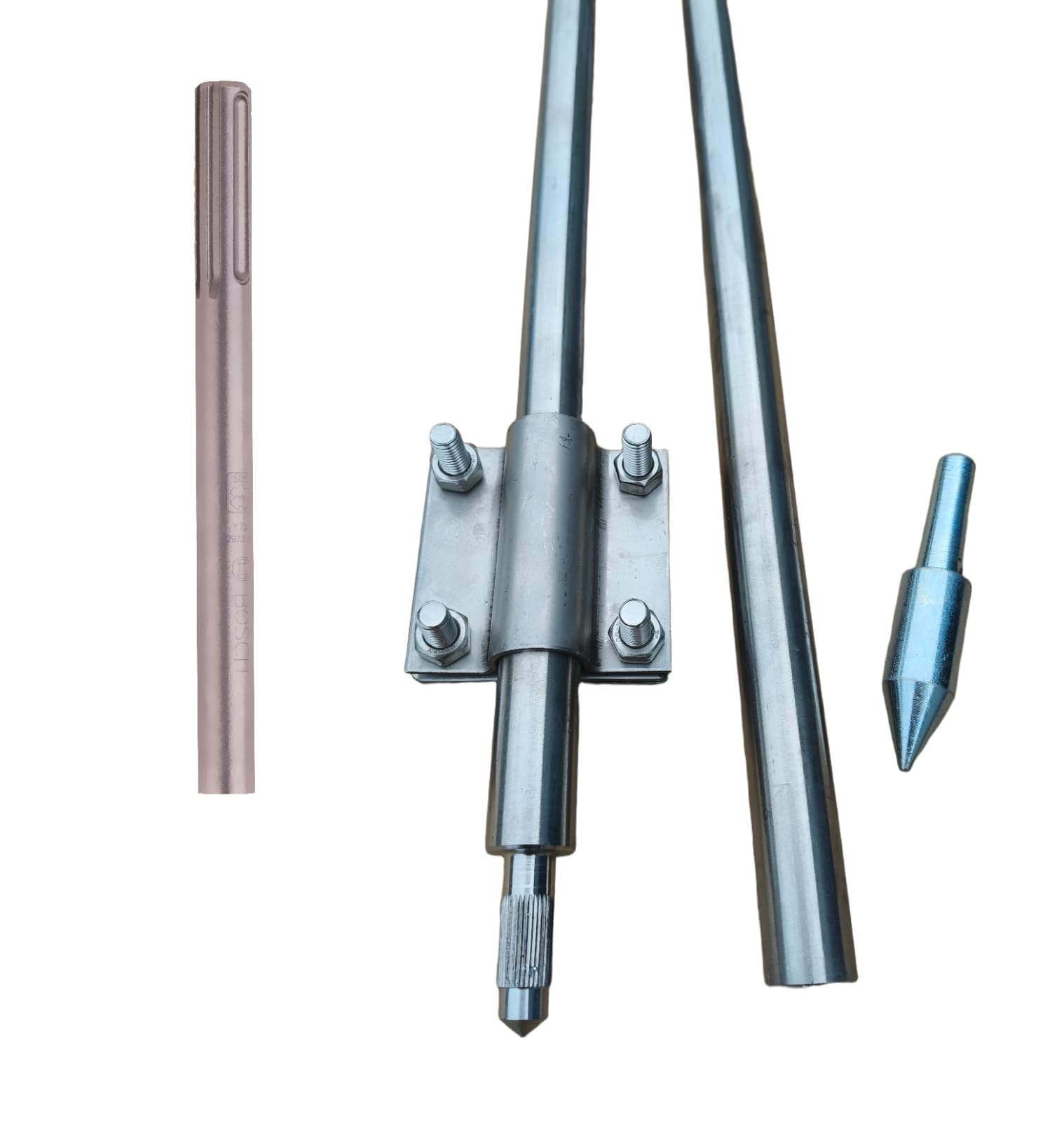 Tiefenerder Staberder 20 1,5m 1500mm V4A nach DIN SET mit SDS Max Längenauswahl (20 3,0m 2x1500mm