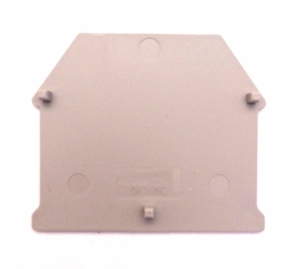 Dinkle DK10NC DIN Rail Terminal Block End Cover for DK10N, Pack of 50
