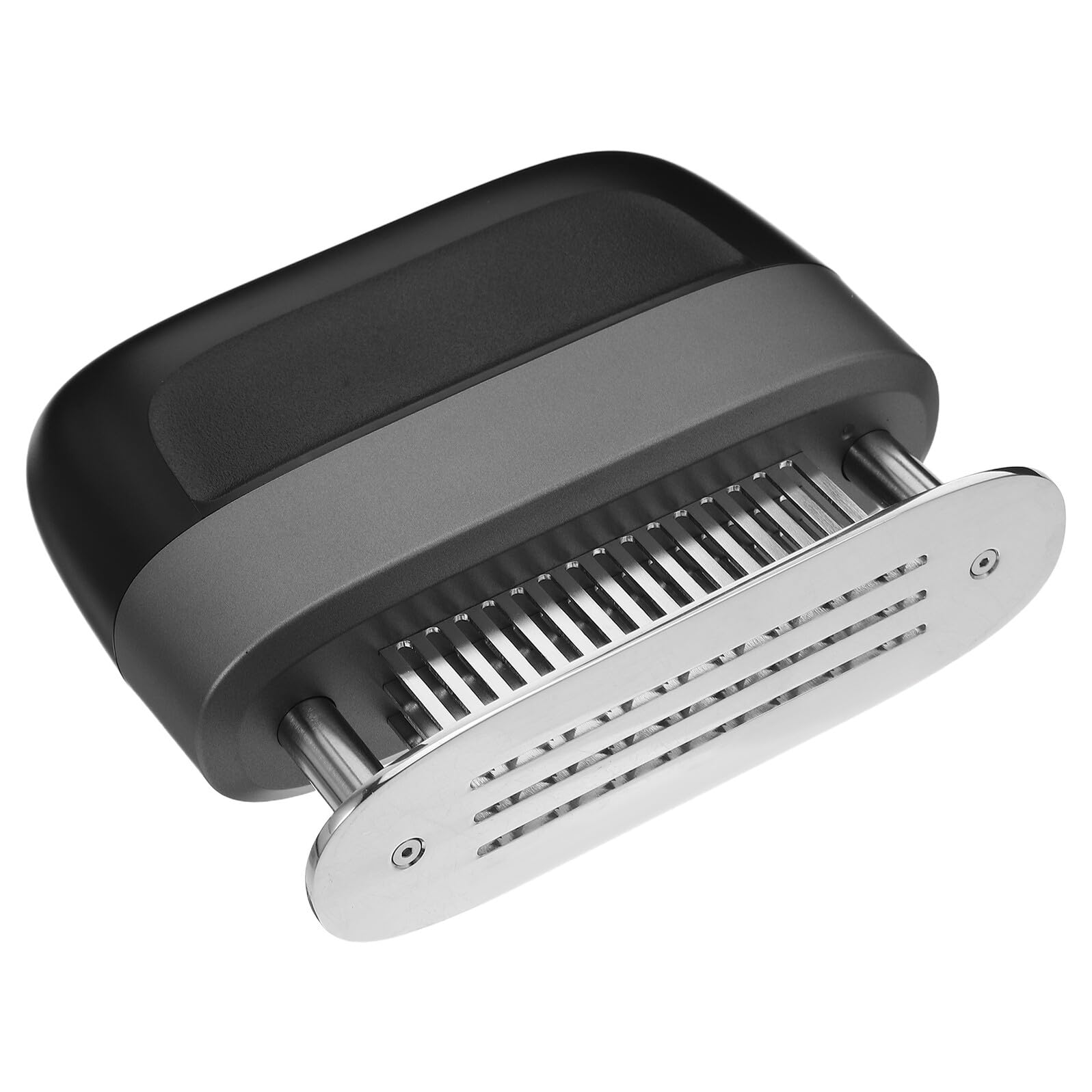 GARVALON Herramienta para Ablandar Carne Aguja de Acero Inoxidable Martillo Compacto Negro para Filetes y Pollo Ablandador Manual Adecuado para Barbacoas y Cocina Diaria