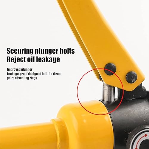 Miniatura 6 de Herramienta de prensado hidráulico 16T 8 AWG a 600 MCM Herramienta de prensado de cables de batería de 0.87 pulgadas Carrera hidráulica de orejeta