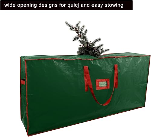 Miniatura 5 de Bolsa de almacenamiento para árbol de Navidad, paquete de 2 bolsas de almacenamiento para árbol de Navidad que se adapta a árboles desmontados de