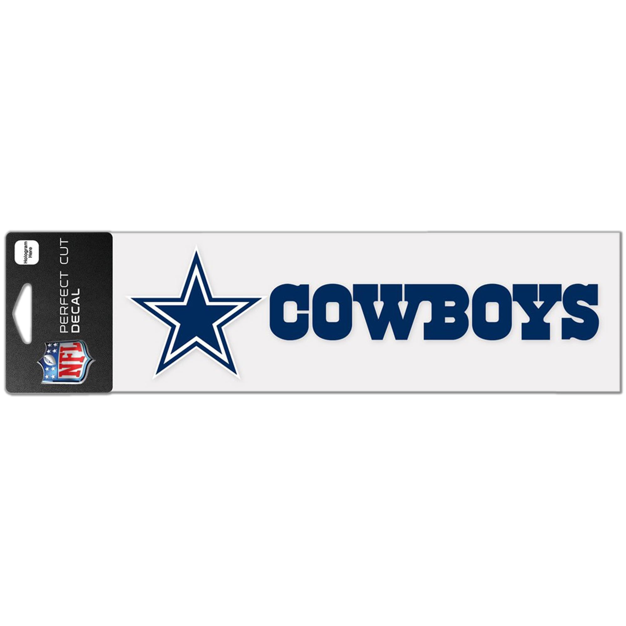 WinCraft Dallas Cowboys 3" x 10" Logo & Name Perfect Cut Decal