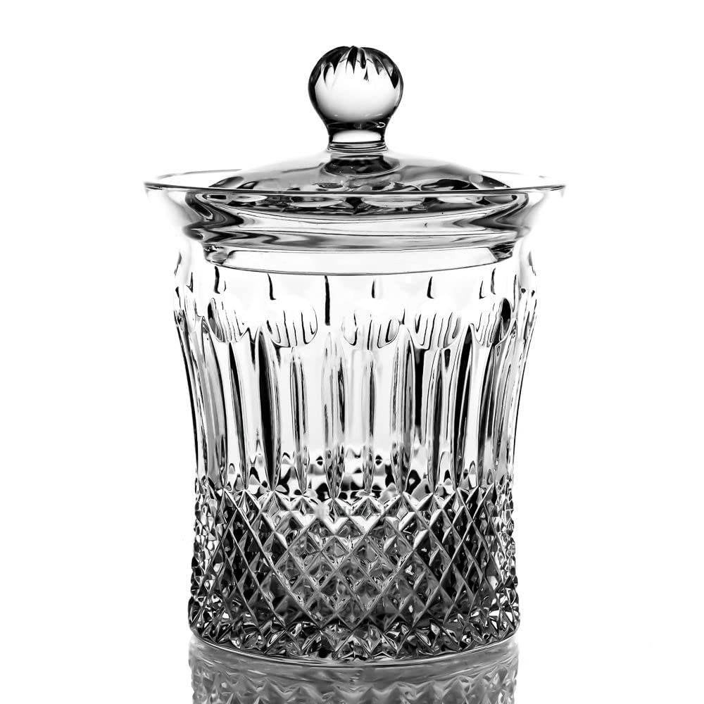 Kitchenware Sugar Container Crystal Storage Jar Herbs and Spices Glass Food Jar with Lid Kitchen Canisters for Candy Food Organizer 5.1 х 7.3-inch