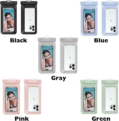 Miniatura 8 de Bolsa impermeable para teléfono, soporte para teléfono celular, bolsa seca IPX8 con cordón para iPhone 15, 14, 13, 12 Pro Max, XS, Samsung Galaxy de