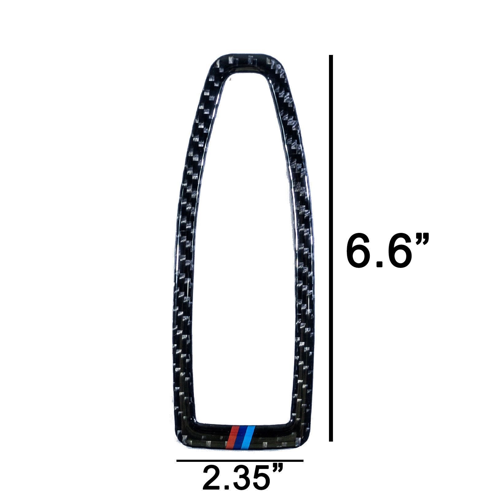 Xotic Tech Real Carbon Fiber Headlight Switch Trim | Compatible With BMW 3/4 Series F30 F32 Etc. 2012-2018 (2.24"x2.83")