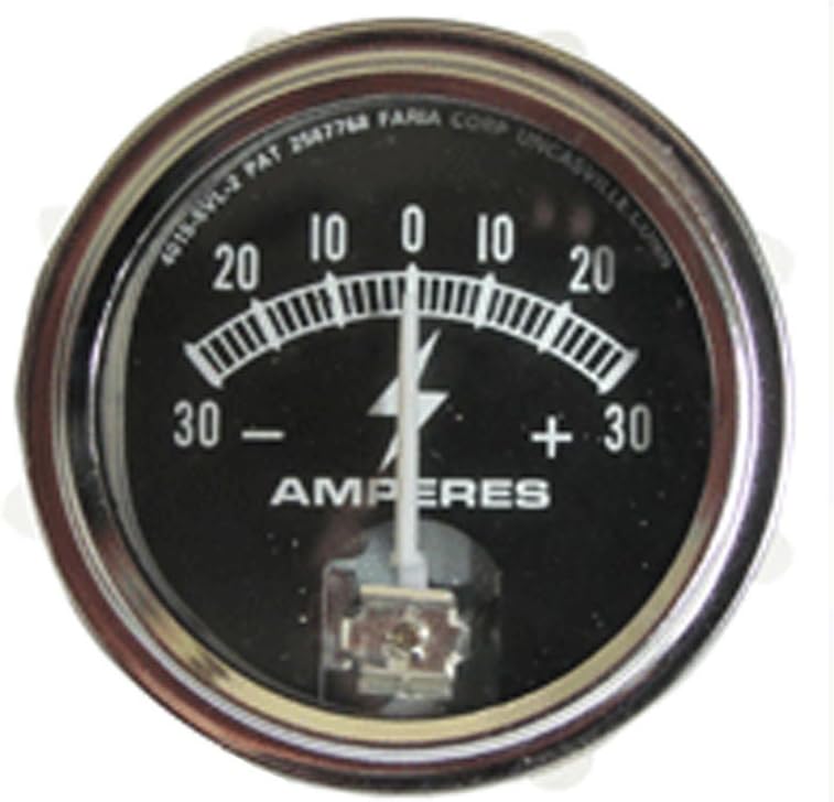 RTP Tractor Ammeter Gauge (30030) with Chrome Ring