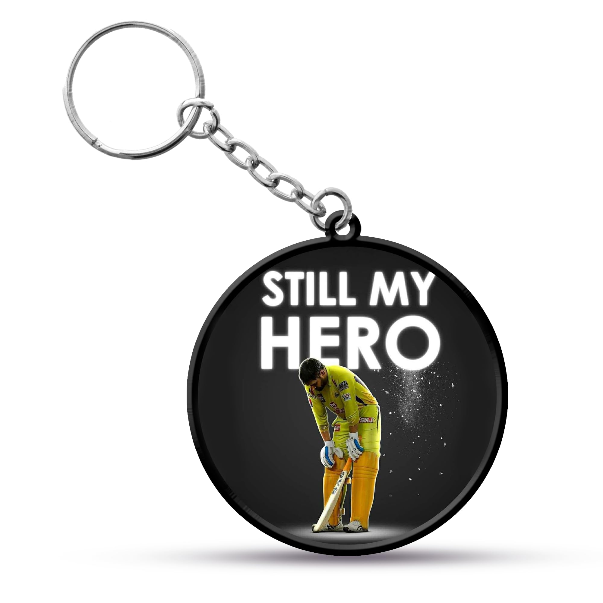 Dhoni | Rohit sharma | Virat kohli Keychain | Square Shape Front and back printed Keychian-image-21