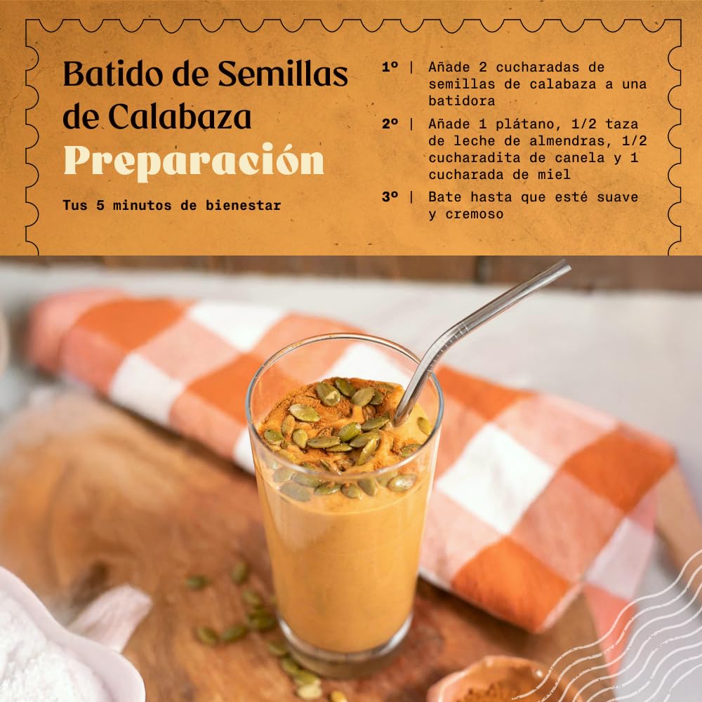 NaturaleBio Semillas de Calabaza 1kg | 100% Ecológicas Veganas Sin Gluten | Sin OGM Ricas en Nutrientes y Antioxidantes | Perfectas para Cocinar o Snack.