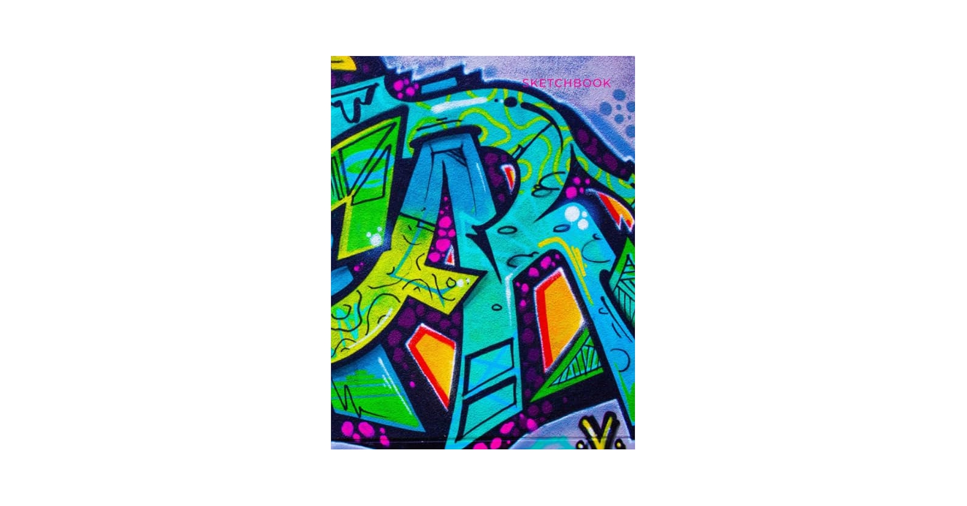 スーパーレア！！SUPREME QUALITY!! Graffiti Book! Sketchbook: Colorful Graffiti Spray Paint Street Art Cover