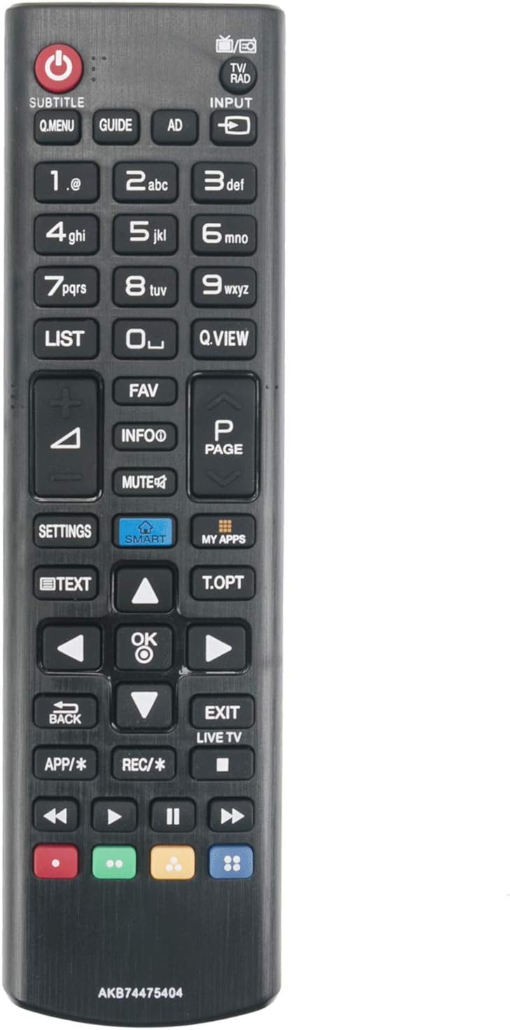 VINABTY AKB74475404 Remote Control Replacement for LG LED LCD TV 32LF5800 32LF580V 40UF695V 42LF5800 28LF491U 42LF580V 49UF695V 50LF5800 50LF580V 55LF580V 55UF695V 60UF695V