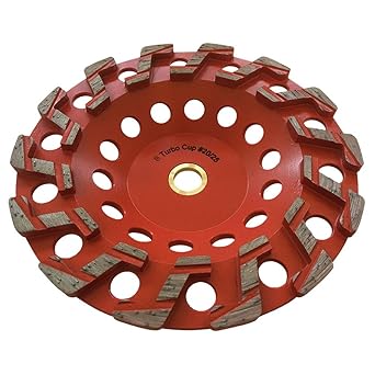 S Seg Grinding Wheel #20/25 Diamond 7 Diameter 7/8-5/8 Arbor for Concrete and Paint Epoxy Mastic Coating Removal
