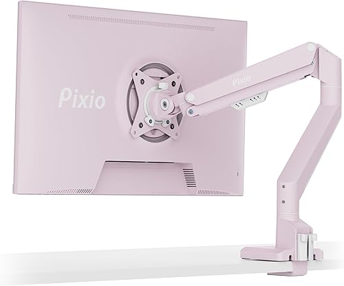 Miniatura 12 de Pixio PS1S Wave Blue Soporte de Brazo para Monitor Único Montaje de Escritorio - Se adapta a monitores de hasta 32 pulgadas y hasta 19.8 libras.