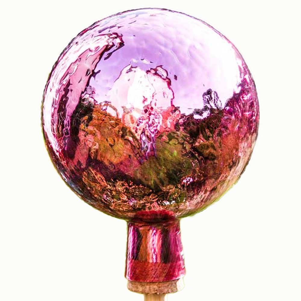 Lauschaer GlaskunstCraquelet Gazing Globe 15 cm Purple