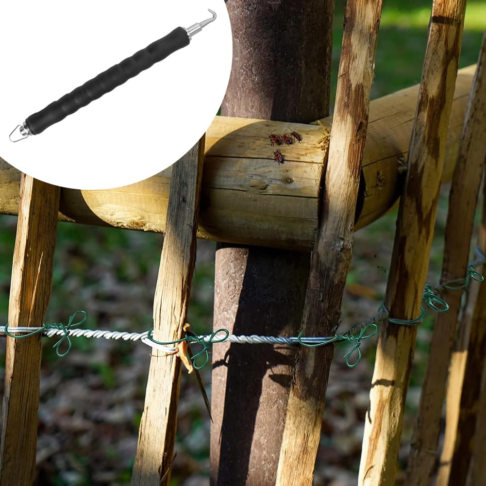 Gancho Retráctil Semi Rebar Wire Twister Rebar Hook Tie Wire Twister Tornado de Alambre de Refuerzo Herramienta para Atar Refuerzos Gancho para Atar Barras de Refuerzo Mango de Goma Ergonómico