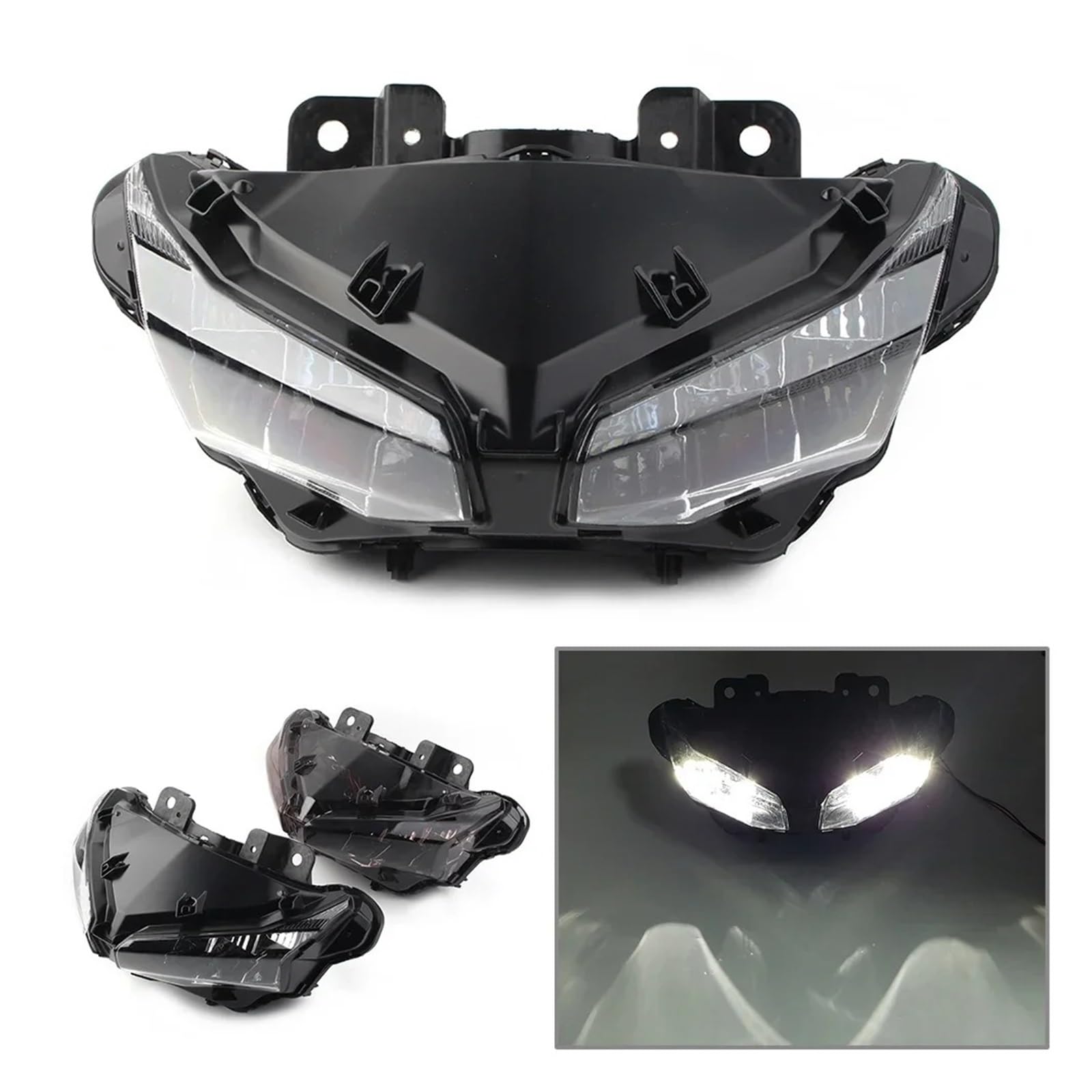 Per CBR500 Per CBR500R 2016-2023 Fari Moto | Per la sostituzione del gruppo faro anteriore moto per CBR650R 2019-2023.(Bianco)
