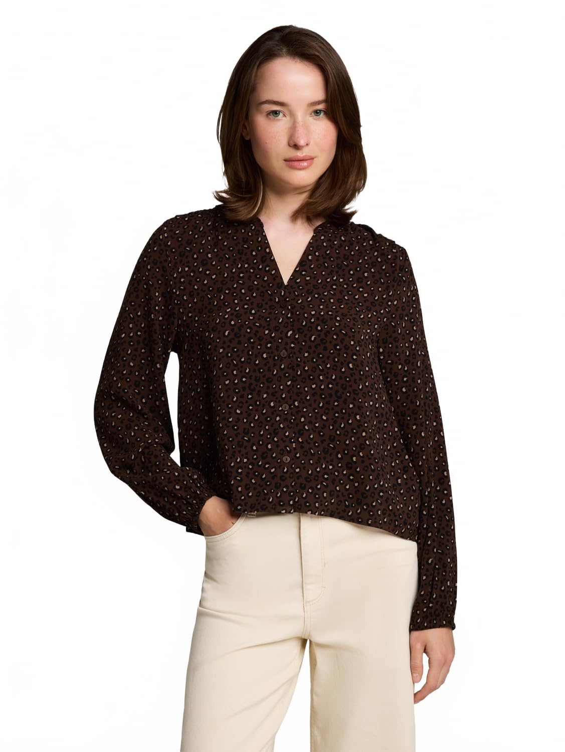 TOM TAILOR Denim Damen Bluse mit Muster
