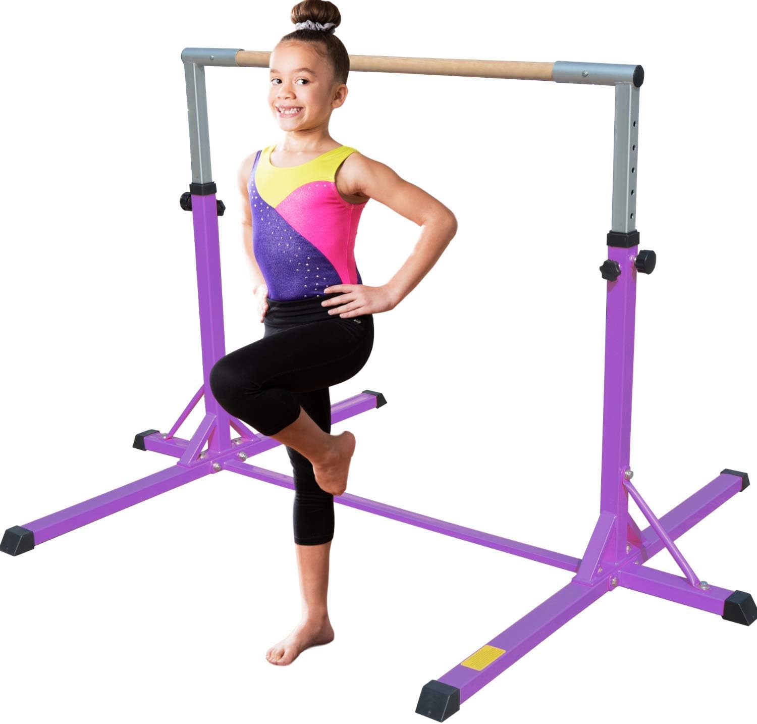 XTEK Gym Pro Gymnastics Bar - Adjustable Height Kip Bar with Added Stability, Premium Gymnastics Equipment Home Training - Gymnastic Bar