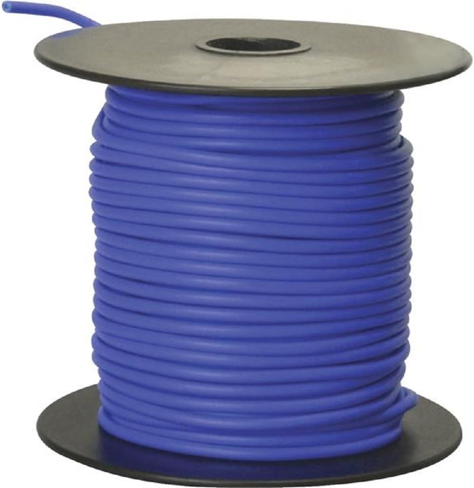 Coleman Cable 55668223 Primary Wire, 16 Gauge Bulk Spool, Blue, 100'
