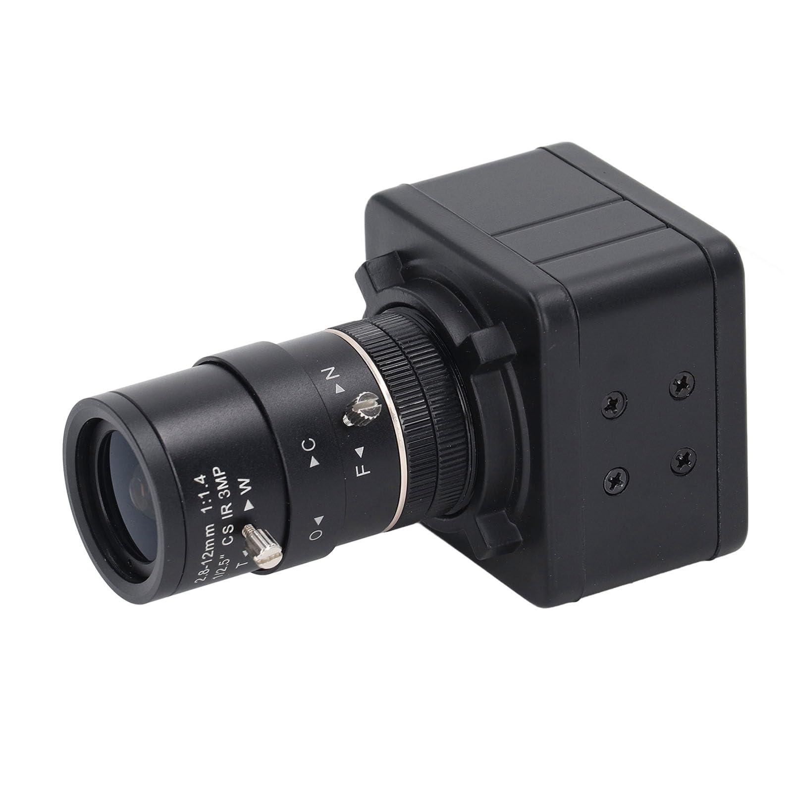 Yctze 5-megapikselowa HD USB przemysłowa cyfrowa kamera z mocowaniem C rozdzielczości 2592 x 1944, ręczny obiektyw zoomu, 480 Mb/s, Plug & Play, UVC. Nadaje się do Windows, XP, WIN7, do wzoru Re