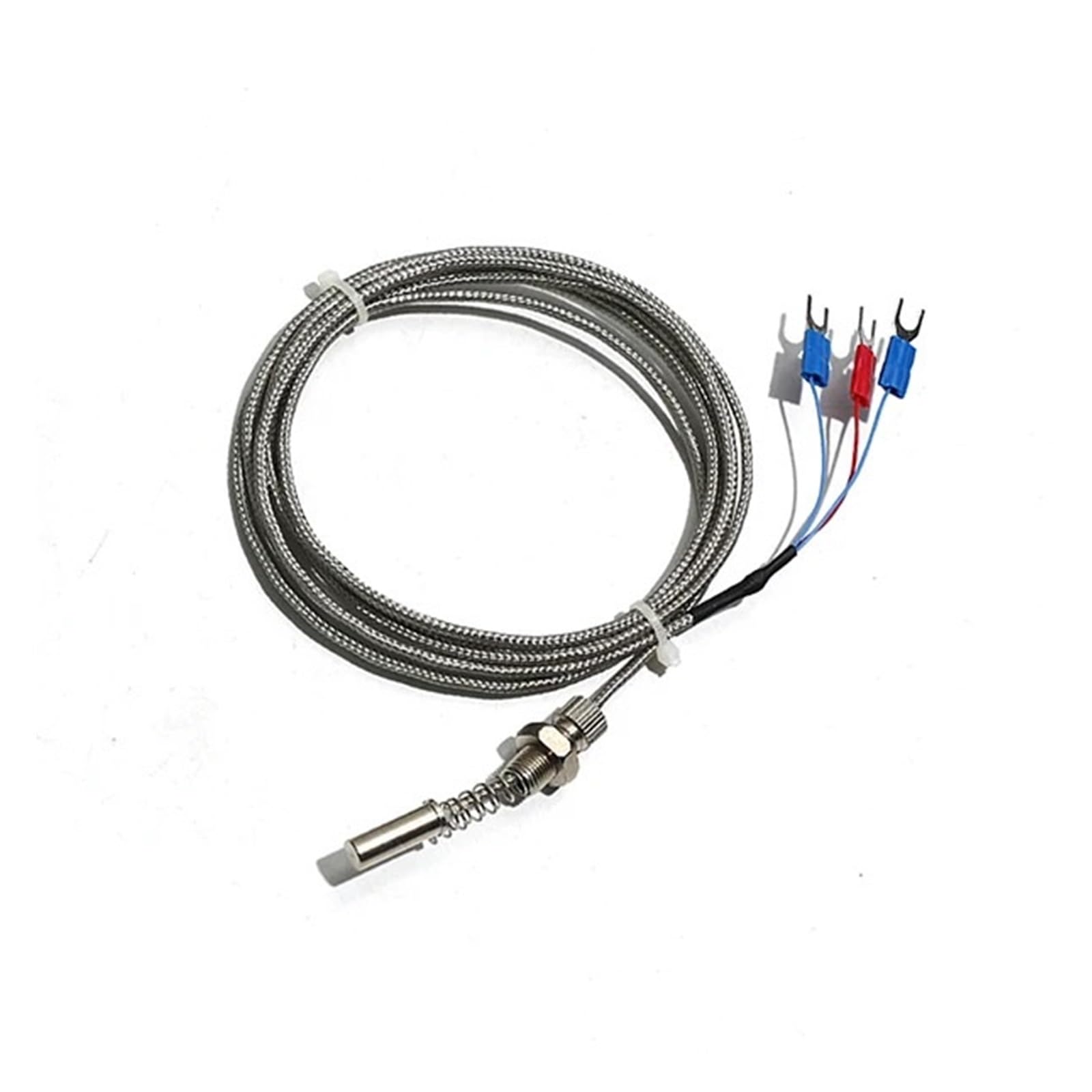 Sensor de temperatura PT100 de resistencia térmica final de WZPM-201 M8*0,75/M10*1 1/2/3/4/10M(Pt100 M10x1,Cable length 3 meters)