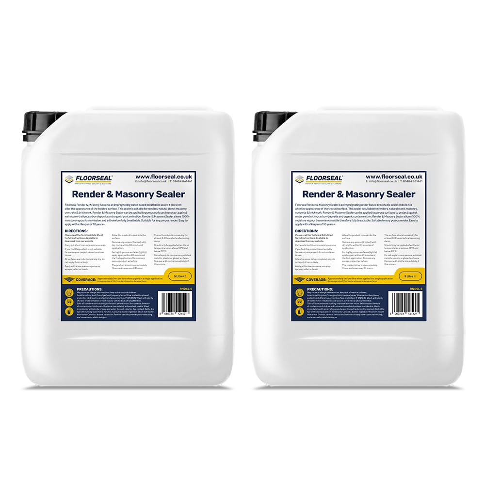 Render & Masonry Sealer - Breathable - Natural matt finish. (10 Litre)