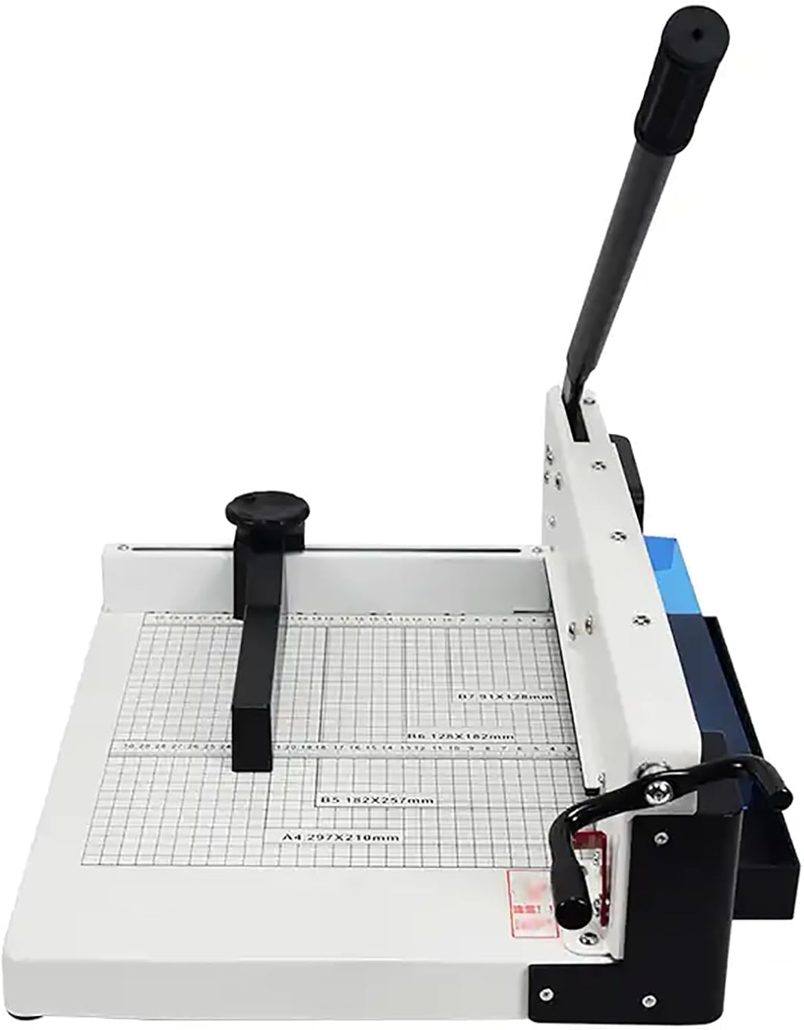 Taglierina per Carta impilabile, taglierina per impieghi gravosi, Formato A4, Larghezza di Taglio 12 Pollici e Spessore 40 mm, Robusta Struttura in Acciaio, Lame afte