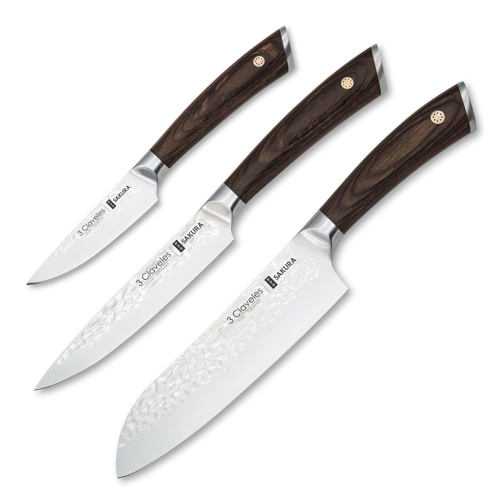 SET 3 CUCHILLOS FORJADOS SAKURA E 3C
