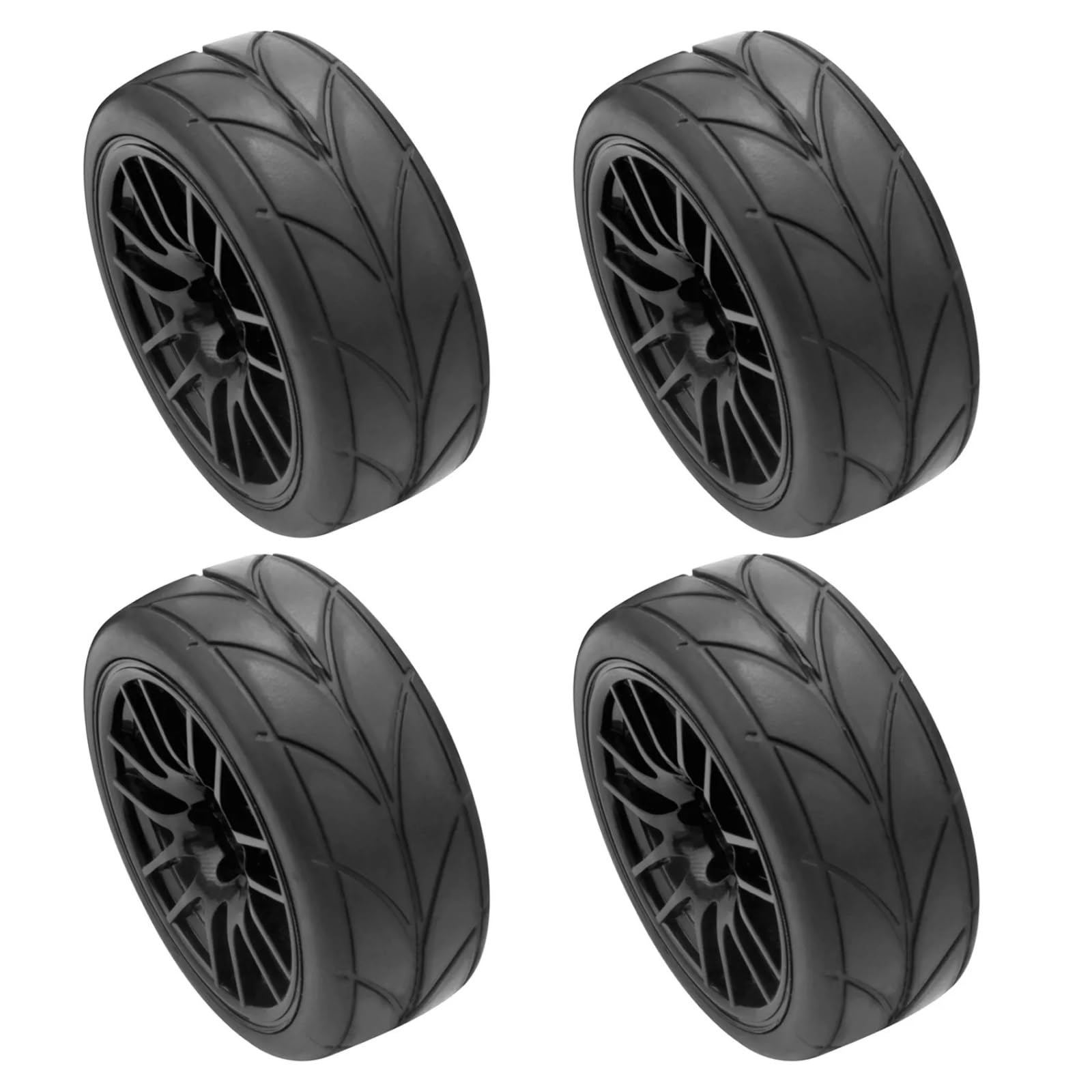 para Racing 9068-6081 1/10 4 Uds Neumáticos Llanta Goma En Carretera Pieza Coche RC Accesorio Modelo Reemplazo Modificado Actualización RC Rueda Neumáticos