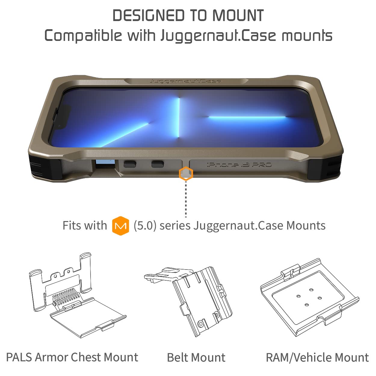 Amazon.com: Juggernaut.Case - iPhone 13 IMPCT - Funda táctica para