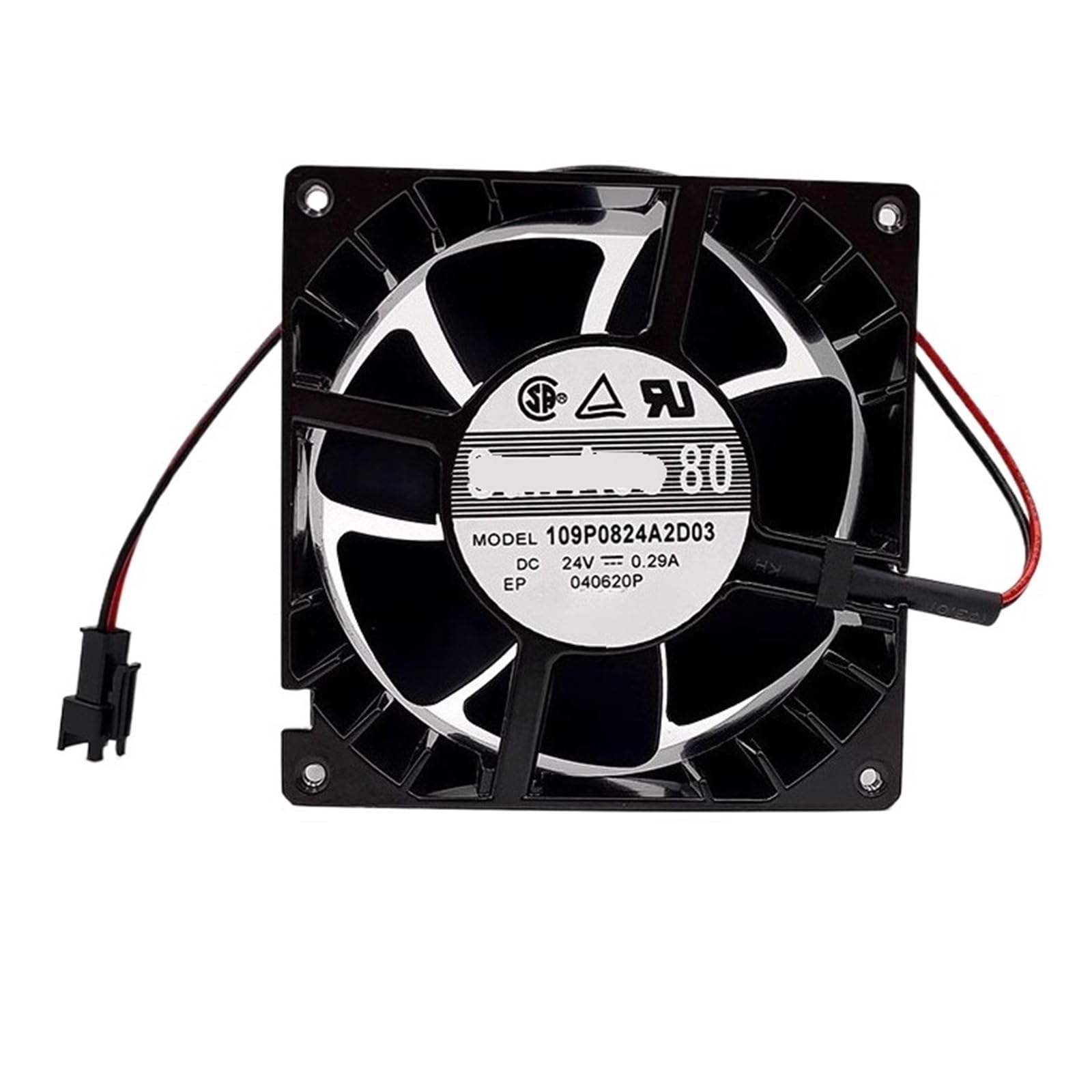Ventilateur 109P0824A2D03 CC 24 V 0,29 A pour remplacement de pièce de refroidissement 8cm