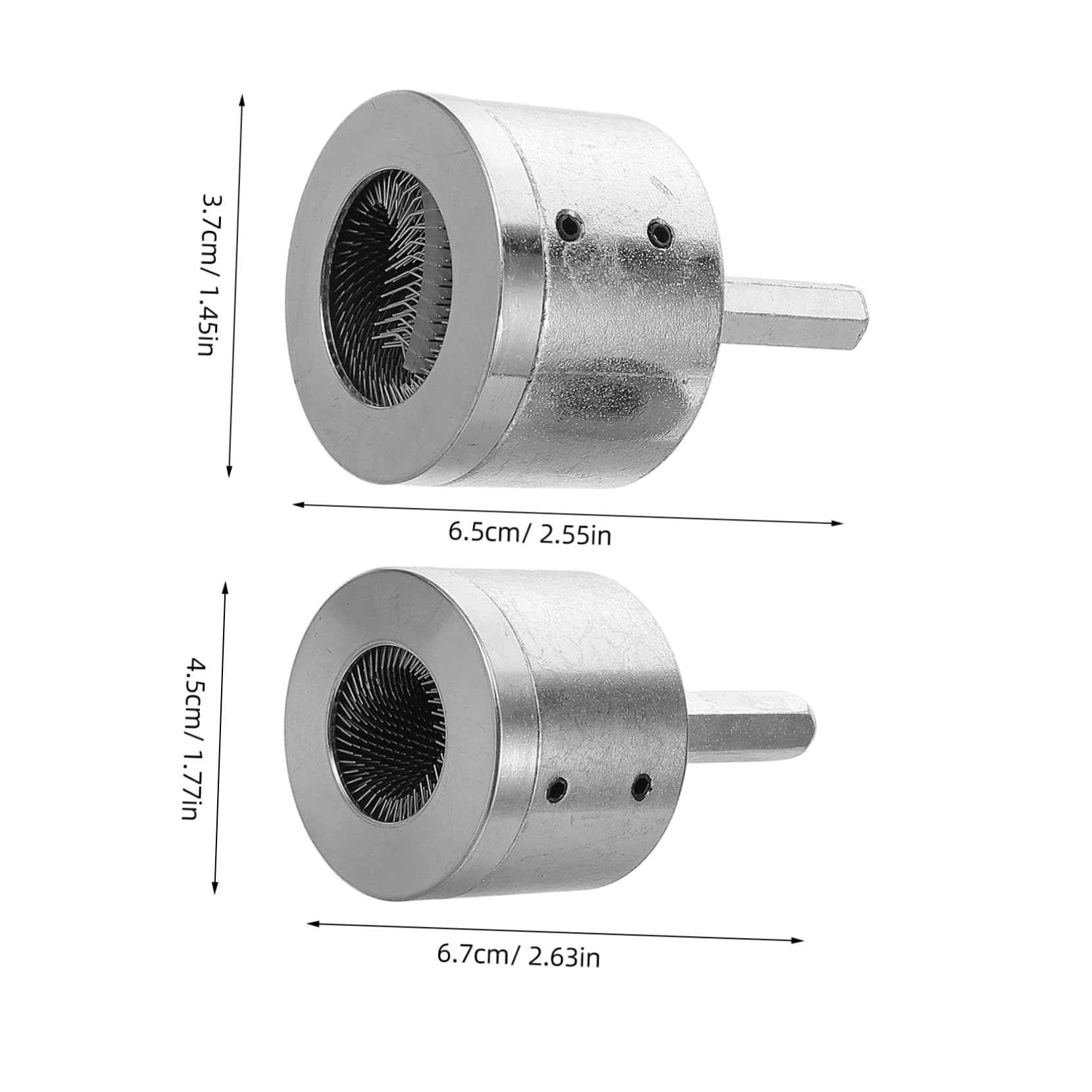 Unomor 2pcs Copper Cleaning Brush Tube Cleaning Brush for Plumbers Power Drill Cleaner Copper Tube Cleaning Kit Power Drill Tube Cleaner Copper Tube Cleaner Tool Silver