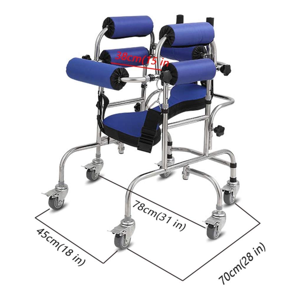 調節可能な小児用歩行器は、移動をサポートします。軽量設計で脳性麻痺