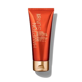Hampton Sun SPF 30 Mineral Sunscreen Lotion | Sheer + Lightweight | Shea Butter + Beeswax Deeply Hydrate + Lock in Moisture | Broad Spectrum Non-Nano Zinc Oxide | Reef-Friendly | Luxury Sunscreen