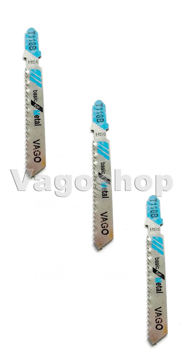 75 X Lame per seghetto alternativo metallo T118B Basic for Metal, T – Lama per seghetto alternativo T 118 B