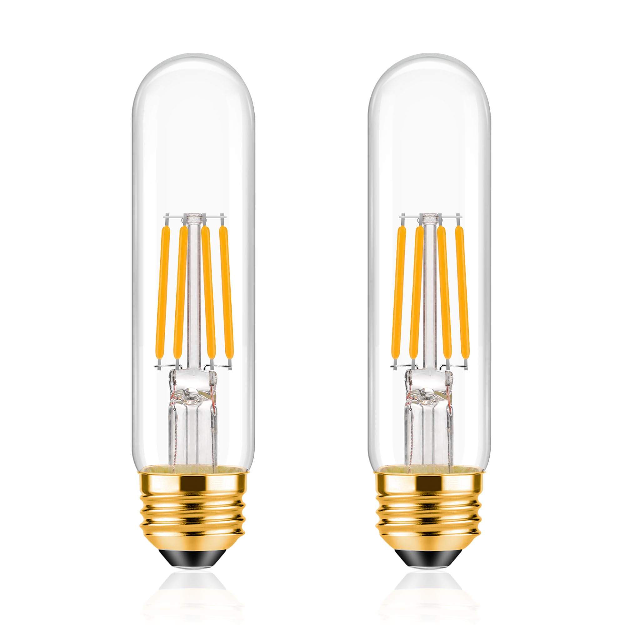 ToBeGreat T30 Light Bulbs 4 Watt Equivalent 40W Bulb E26 Tubular Bulbs T10 LED Bulb Warm White 2700K
