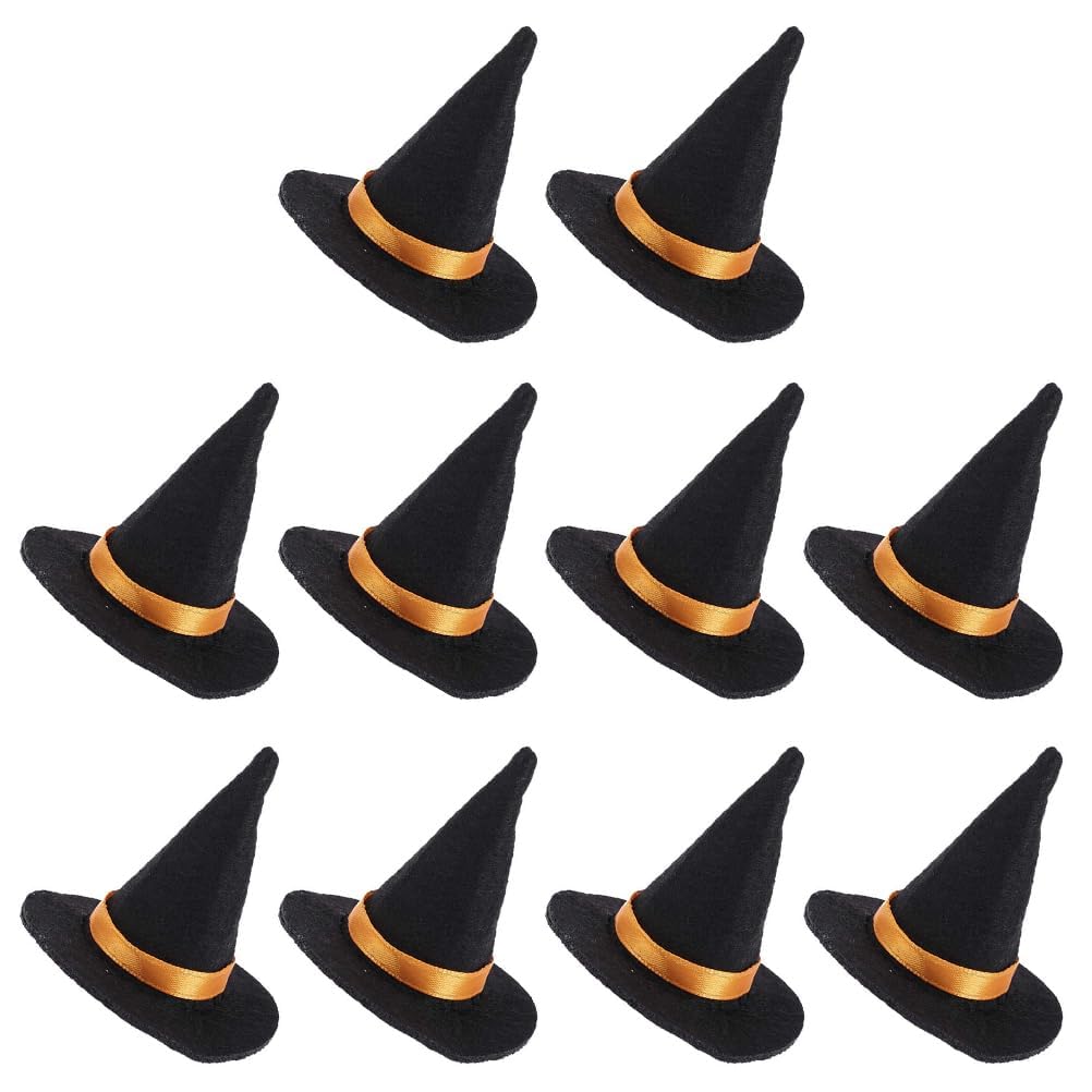 STOBAZA 10 PCS Halloween Mini Witch Hats Mini Wine Bottle Stopper Bottle Cover Halloween Party Favors - 8.50X6.50X6.50 cm