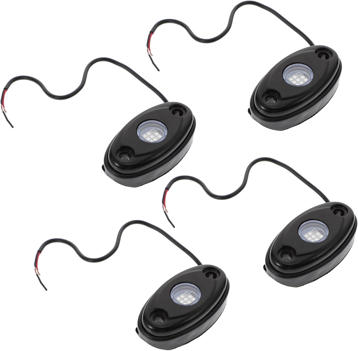 STOBAZA 9W LED Under Car Lights Kit Waterproof Atmosphere Rock Lights for Trucks and Cars Easy Installation for Night Driving