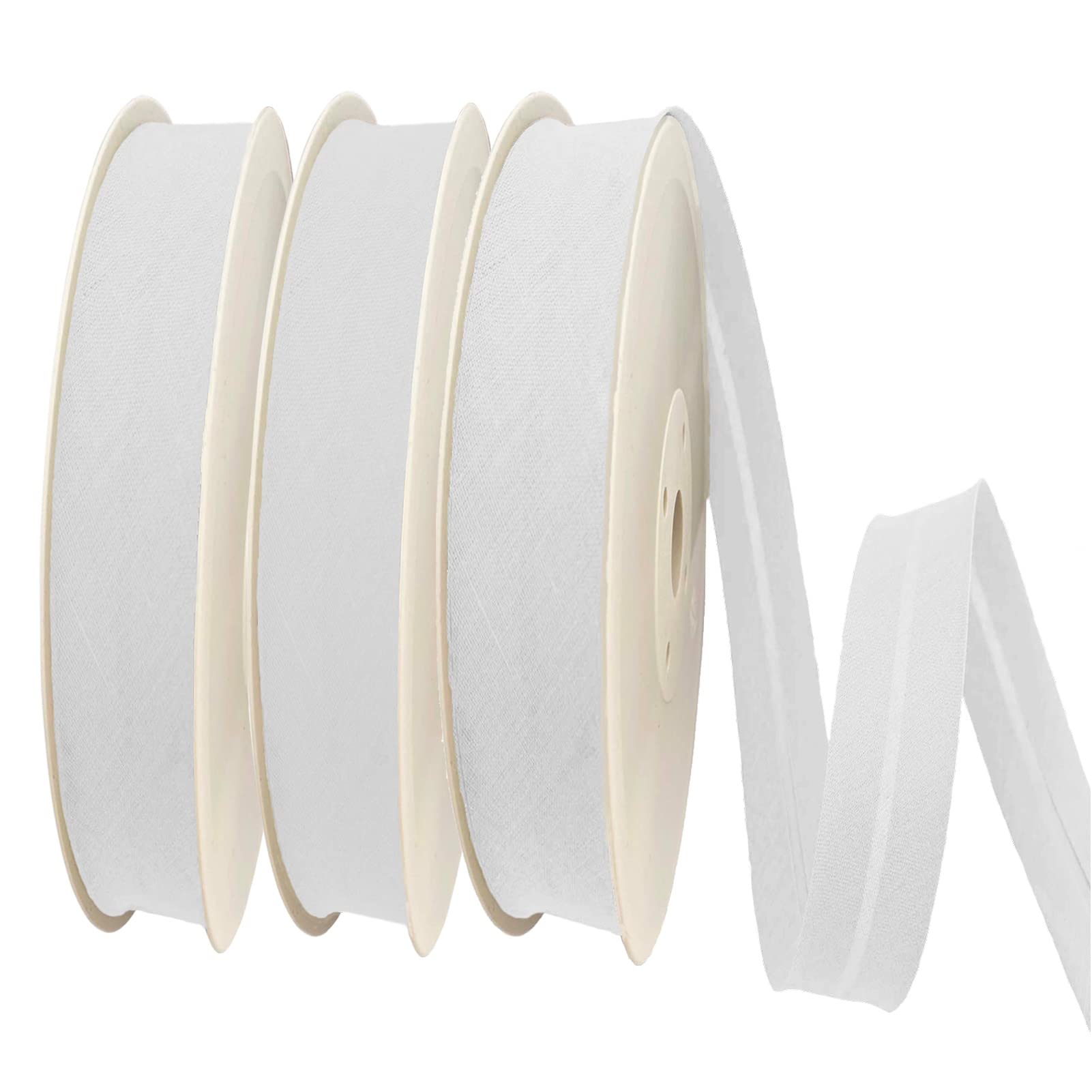 TEXTEX = Bies de 20mm de Ancho. 50% Algodón y 50% Poliéster. Pieza de 10m - (Blanco) — view 66
