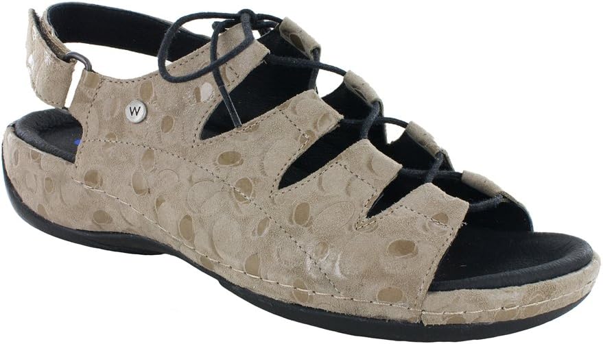 Amazon.com | Wolky New Women's Kite Sandal Beige Circles 37 | Sandals