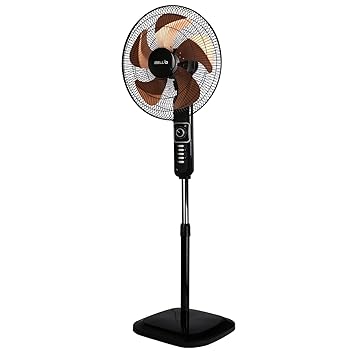 IBELL EIFFELN3 Pedestal Fan, 5 Metallic Leaf, 3 Speed Control, 18