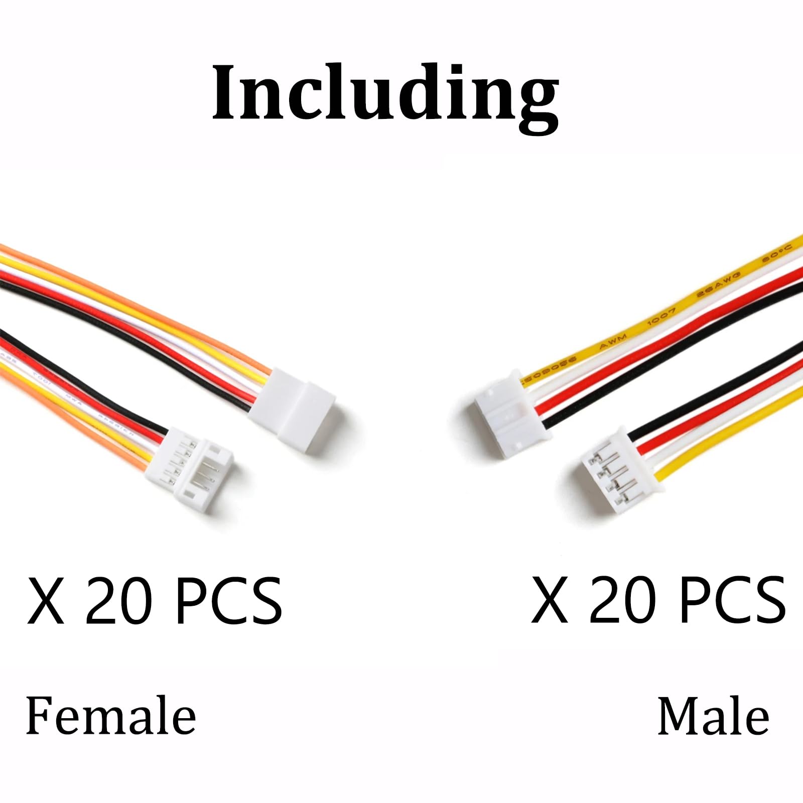 Phoo2♡ Amazon.com: JST PH 2.0mm 4 Pin Connector, 20 PCS Male Plug