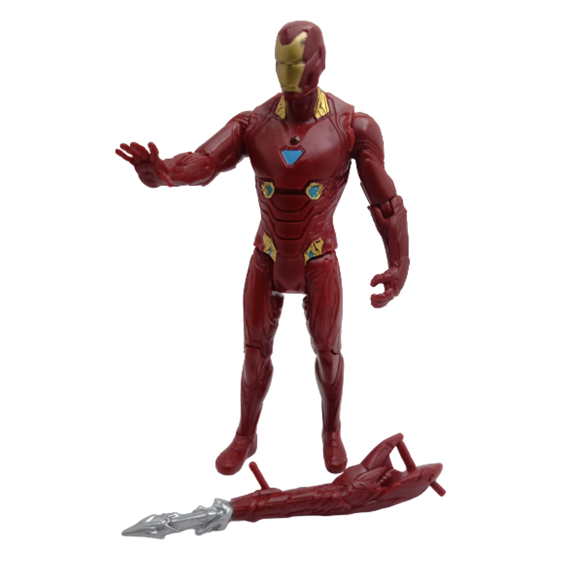 Buy LitTOLS 6Inch Iron Man Action Figure Toys with Weapon & LED Light