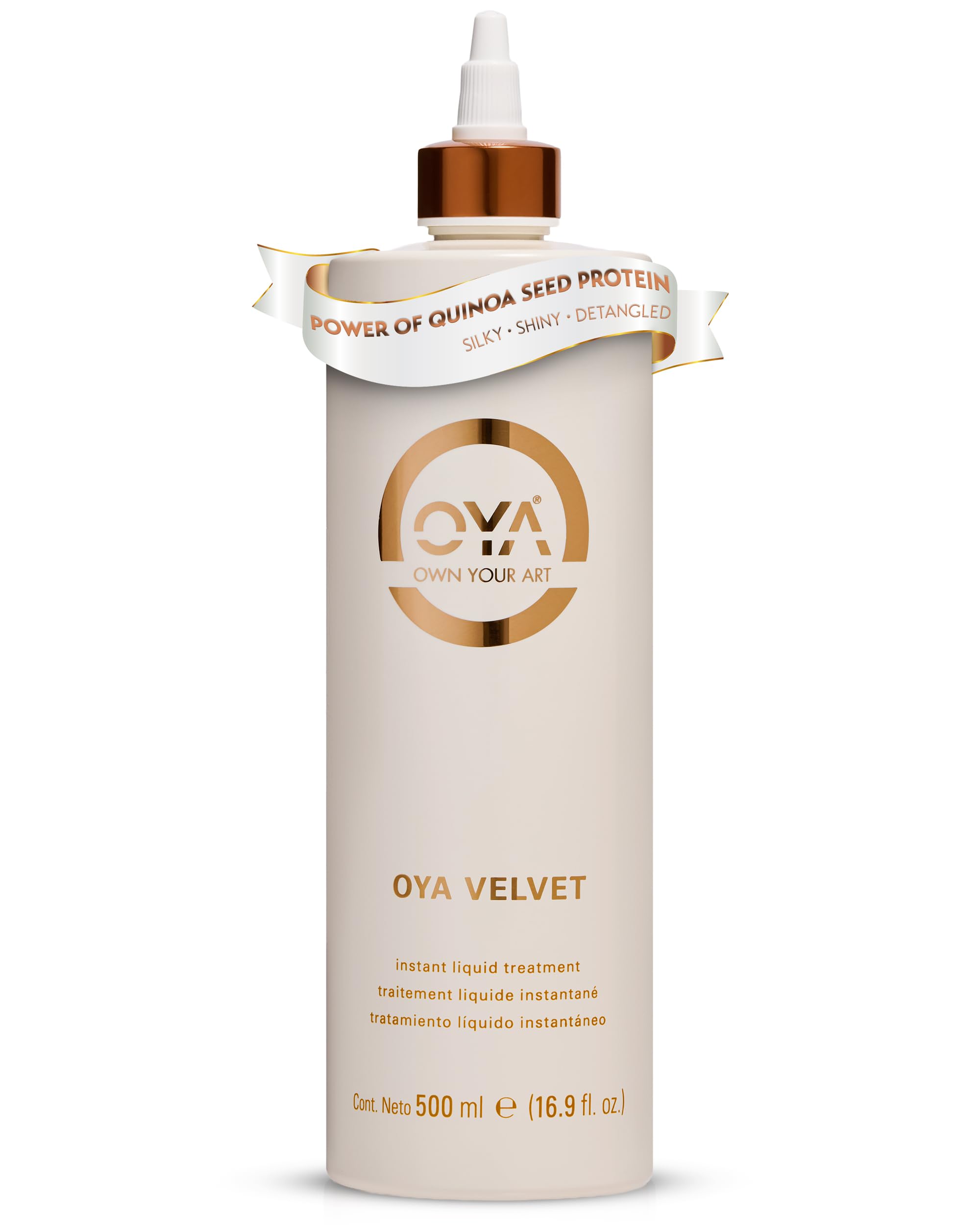 OYA - Velvet Instant Conditioner for Women - Deep Hydrating Treatment for Dry, Damaged, Curly, Color Treated Hair - Moisturizing Keratin Repair for