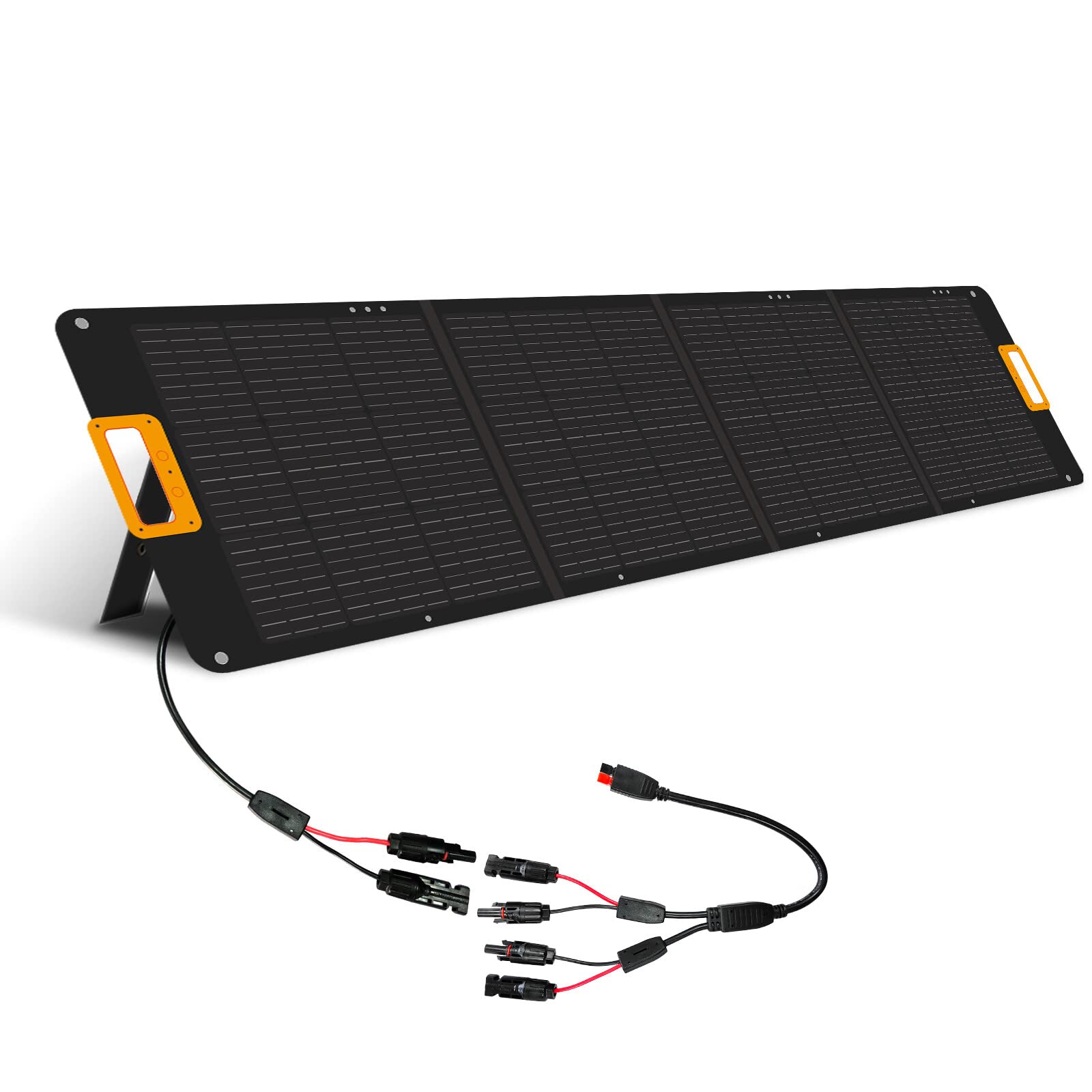Składany panel słoneczny do przenośnej stacji zasilania Nuevopacks 1200W/2000W i Vaetuka 1200W/2000W ładowarka słoneczna z 2 wyjściami USB,generator słoneczny zewnętrzny 200 W na kemping i do ogrodu