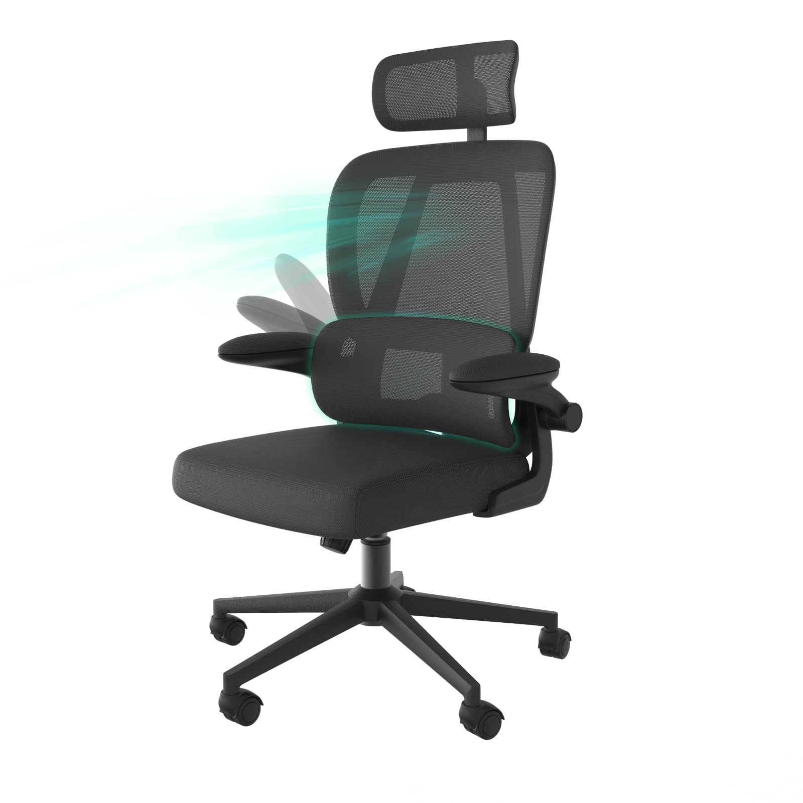 Chaise de bureau ergonomique anti mal de dos avec maille respirante