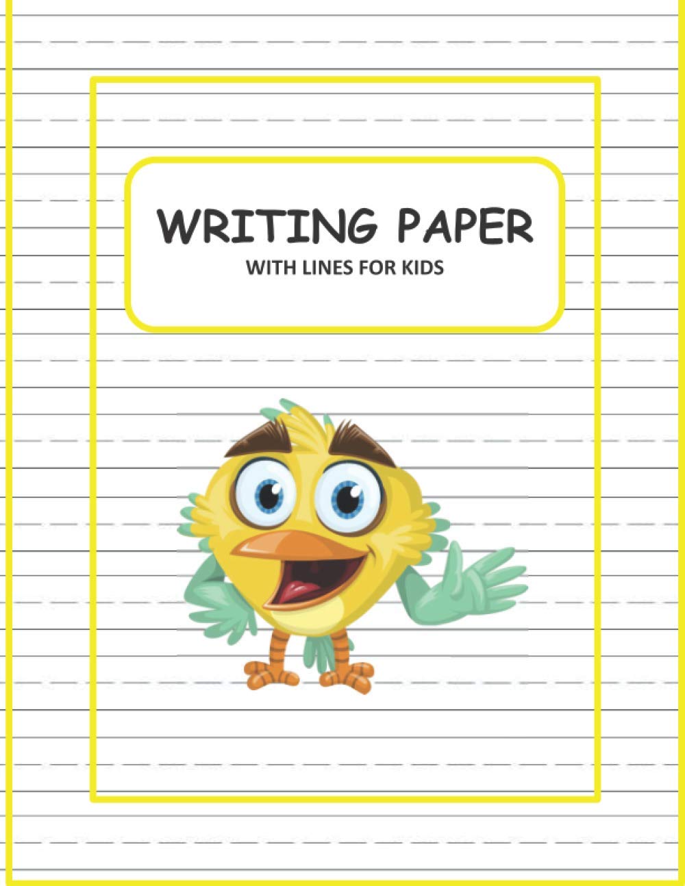 Writing paper with lines for Kids: 120 Blank handwriting practice paper with lines for kids