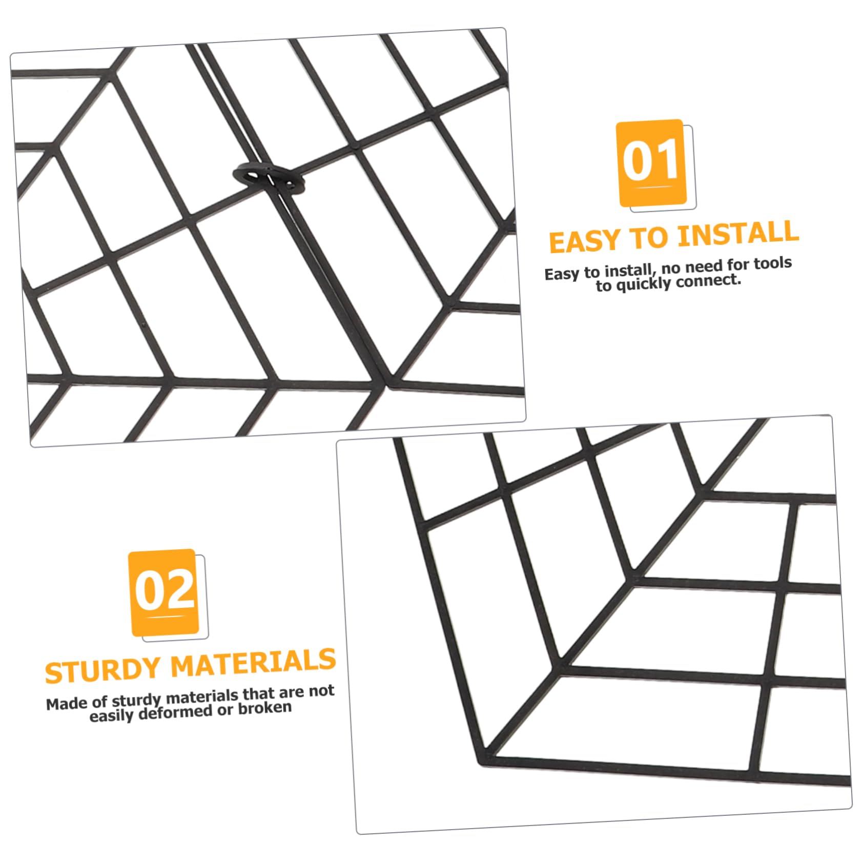 UPKOCH 15piezas Protección para Peces Hexagonales De Plástico para Estanques Pequeños Disuasorio De Garzas para Estanques Al Aire Accesorios De Seguridad para De Peces